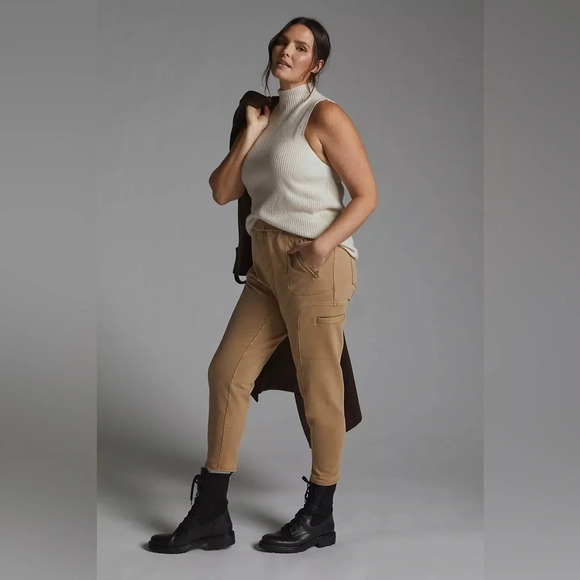 PILCRO by ANTHROPOLOGIE The Hiker Utility Leggings in Khaki‎ - Picture 1 of 15